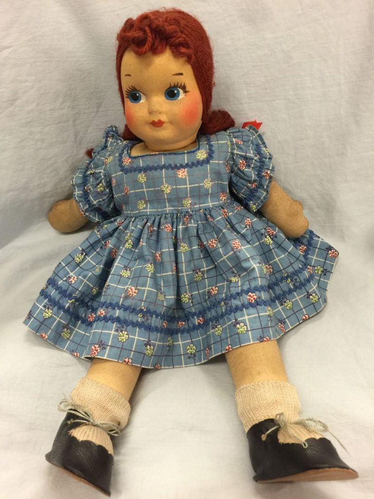 Blog Vintage red headed doll sent to me from Becky